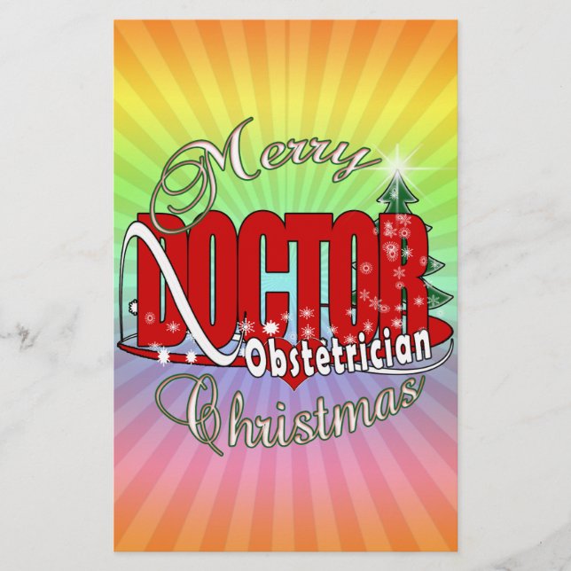 Merry CHRISTMAS Obstetriker (Vorderseite)