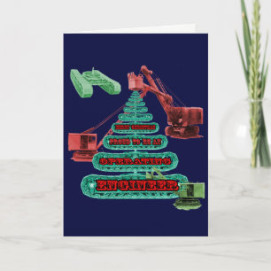 MERRY CHRISTMAS OPERATIONELLER BETRIEBSMOTORBETREI FEIERTAGSKARTE