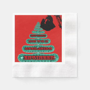 MERRY CHRISTMAS OPERATIONELLER BETRIEBSMOTORBETREI SERVIETTE