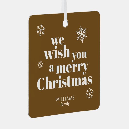 Merry Christmas ornament (Vorderseite Rechts)