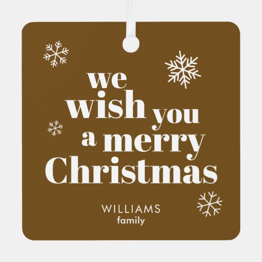 Merry Christmas ornament (Vorderseite)