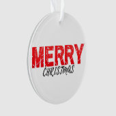 Merry Christmas   Ornament (Vorderseite)