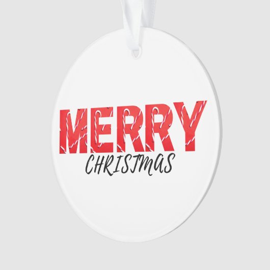 Merry Christmas   Ornament (Vorderseite)
