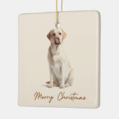 Merry Christmas Ornament Custom Dog Photo (Links)