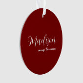 merry Christmas Ornament Featuring Your Name (Vorderseite)