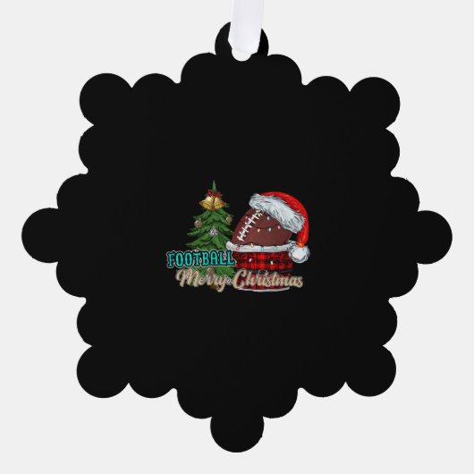 Merry Christmas Ornament Karte (Vorderseite)