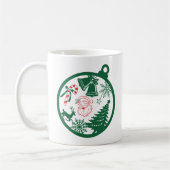 Merry Christmas Ornament Mug Kaffeetasse (Links)