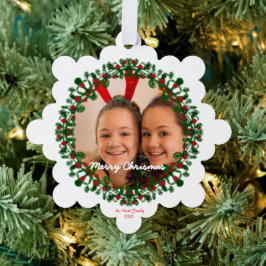 Merry Christmas Ornament Photo Card