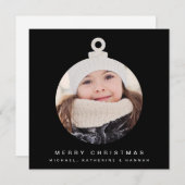 MERRY CHRISTMAS ORNATION Fügen Sie Ihr Foto hinzu (Vorne/Hinten)