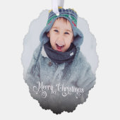 Merry Christmas Overlay Paper Ornament Card Karte (Links)