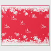 MERRY CHRISTMAS Packpapier (Flach)