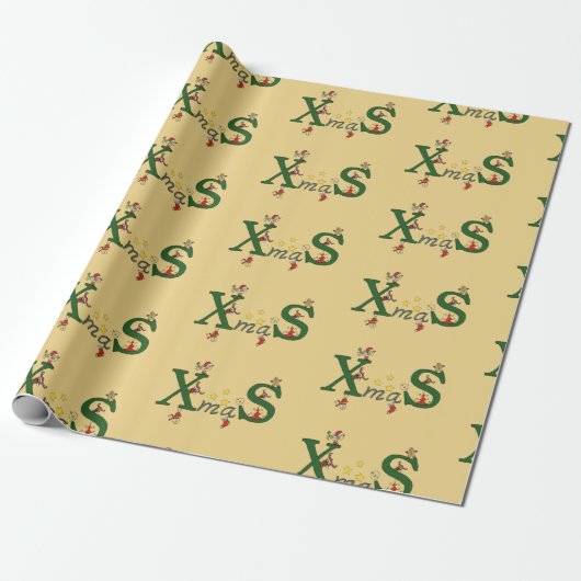Merry Christmas Packpapier Blatt (Ungerollt)