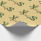 Merry Christmas Packpapier Blatt (Ecke)