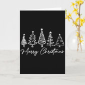 Merry Christmas Pajamas Family Matching Xmas Tree  Karte (Gelbe Blume)