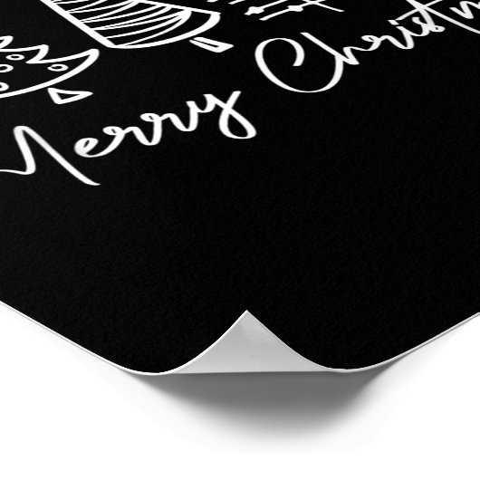 Merry Christmas Pajamas Family Matching Xmas Tree Poster (Ecke)