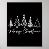 Merry Christmas Pajamas Family Matching Xmas Tree Poster (Vorne)