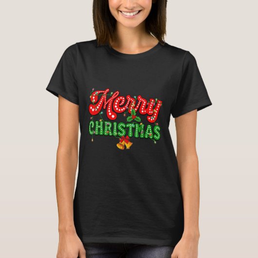 Merry Christmas Pajamas Family Matching Xmas Tree T-Shirt (Vorderseite)