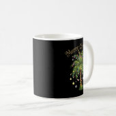Merry Christmas Palm Tree Light Hawaiian Trocal Ch Kaffeetasse (VorderseiteRechts)
