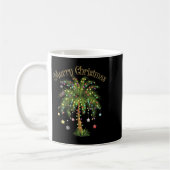 Merry Christmas Palm Tree Light Hawaiian Trocal Ch Kaffeetasse (Links)