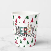 MERRY Christmas Paper Cup Pappbecher (Vorderseite)