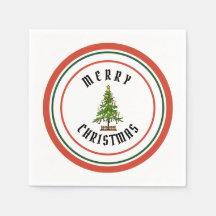 MERRY CHRISTMAS Paper Napkin