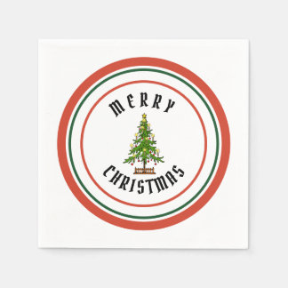 MERRY CHRISTMAS Paper Napkin Serviette