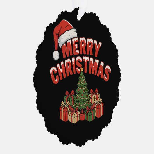 Merry Christmas Paper Ornament (Rechts)