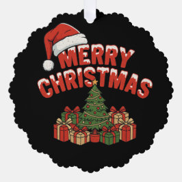 Merry Christmas Paper Ornament