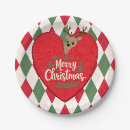 Merry Christmas Paper Plate Pappteller
