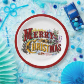 Merry Christmas Paper Plates Pappteller (Party)