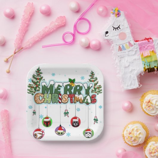 Merry Christmas Paper Plates Pappteller (Party)