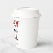 Merry Christmas Pappbecher (Links)