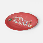 Merry christmas pappteller (Schrägansicht)