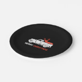 MERRY CHRISTMAS PAPPTELLER (Schrägansicht)