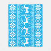 Merry Christmas pattern 1 Fleecedecke (Vorderseite)