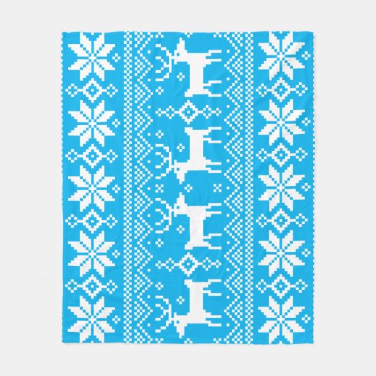 Merry Christmas pattern 1 Fleecedecke (Vorderseite)