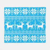 Merry Christmas pattern 1 Fleecedecke (Vorderseite (Horizontal))