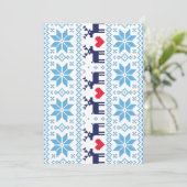 Merry Christmas pattern 2 Feiertagskarte (Stehend Vorderseite)