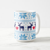 Merry Christmas pattern 2 Kaffeetasse (VorderseiteRechts)