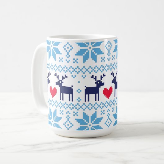 Merry Christmas pattern 2 Kaffeetasse (Vorderseite Links)