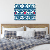 Merry Christmas pattern 2 Leinwanddruck (Insitu (Schlafzimmer))
