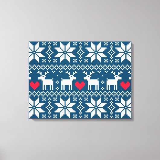 Merry Christmas pattern 2 Leinwanddruck (Vorderseite)