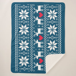 Merry Christmas pattern 2 Sherpadecke