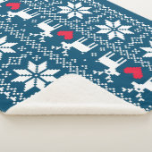 Merry Christmas pattern 2 Sherpadecke (3/4)