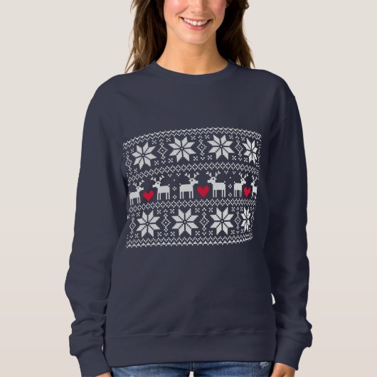 Merry Christmas pattern 2 Sweatshirt (Vorderseite)