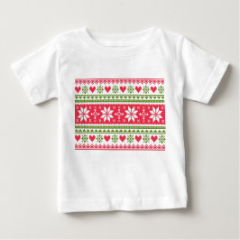 Merry Christmas pattern 3 Baby T-shirt