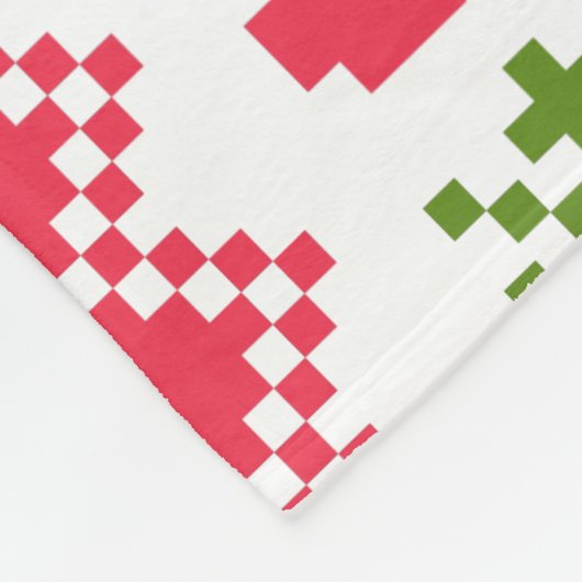 Merry Christmas pattern 3 Fleecedecke (Ecke)