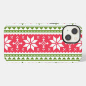 Merry Christmas pattern 3 iPhone Hülle (Rückseite (Horizontal))