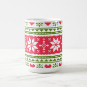 Merry Christmas pattern 3 Kaffeetasse (Mittel)