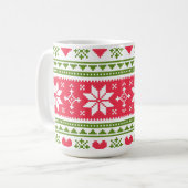 Merry Christmas pattern 3 Kaffeetasse (Vorderseite Links)